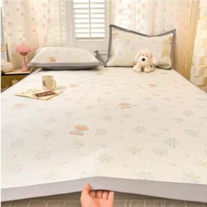 Ice Silk Cooling Bed Mat – Breathable Summer Sleep Pad with Pillowcase for Adults & Kids